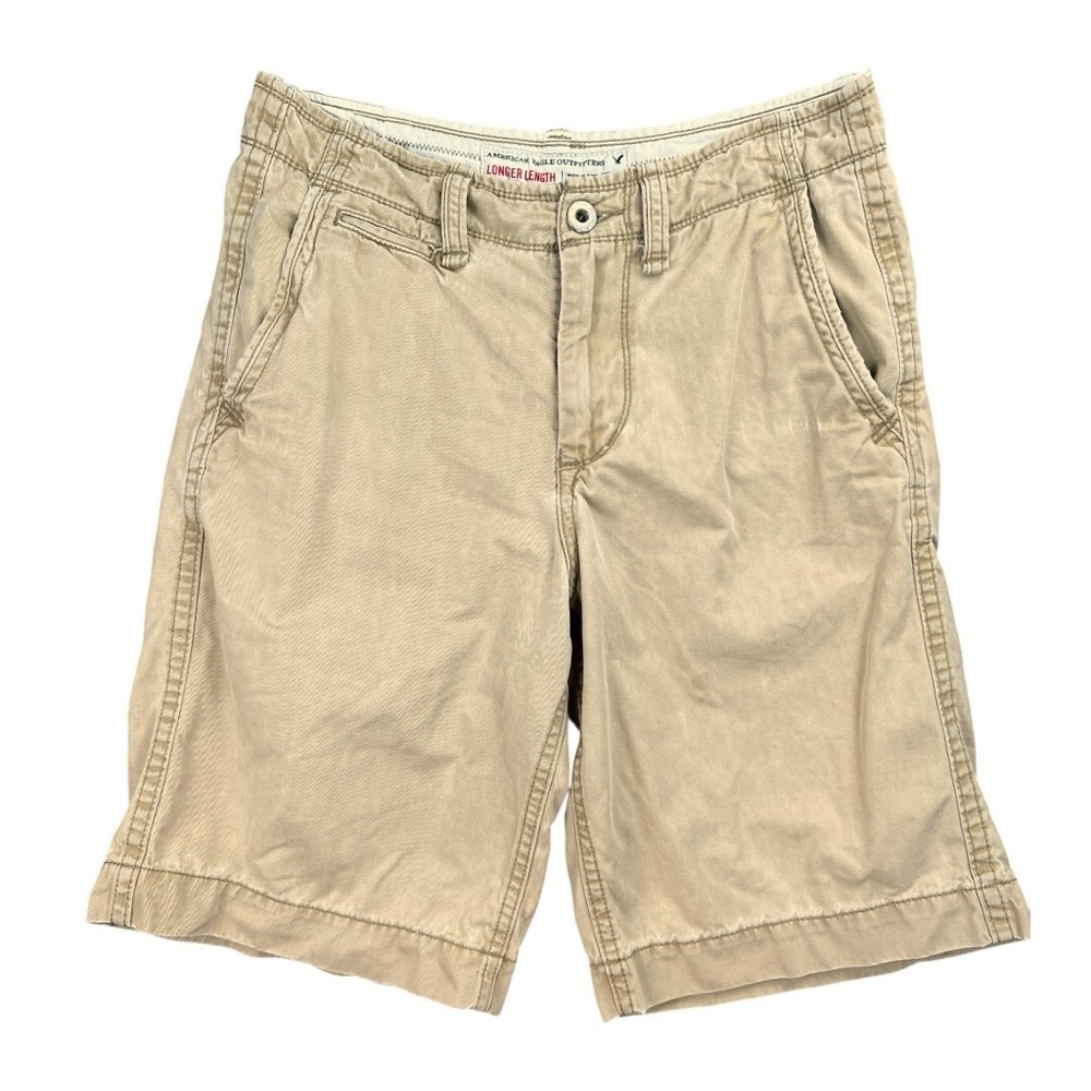 Vintage Y2K American Eagle Khaki Longer Length Men’s Shorts 30” Waist
